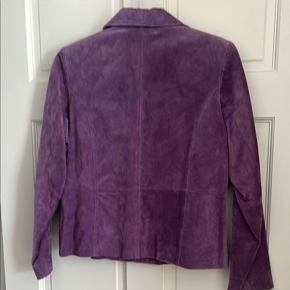 Relativity Purple Leather Jacket - image 4